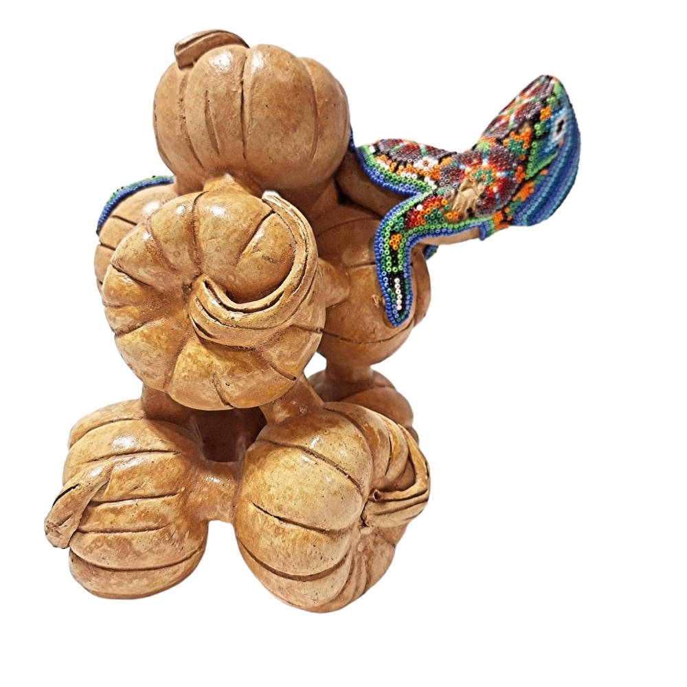 🎉HP🎉Iguana Huichol Native Art Sculpture - Picture 3 of 9